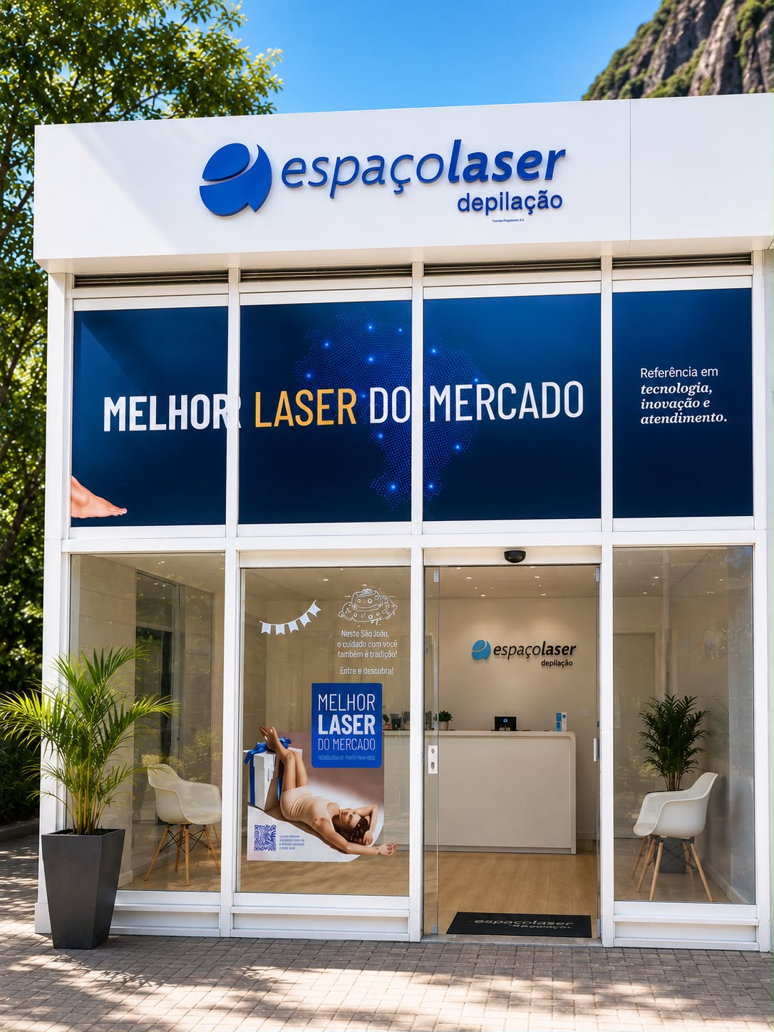 Fachada da unidade Espaço Laser